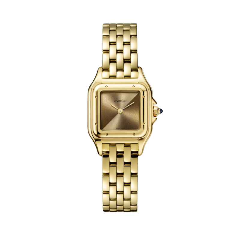 PANTHERE DE CARTIER 30 MM 18K YELLOW GOLD WITH BLUE SAPPHIRE DIAL