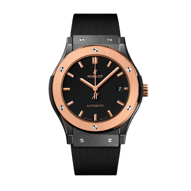 CLASSIC FUSION 3-HANDS 45MM CERAMIC KING GOLD