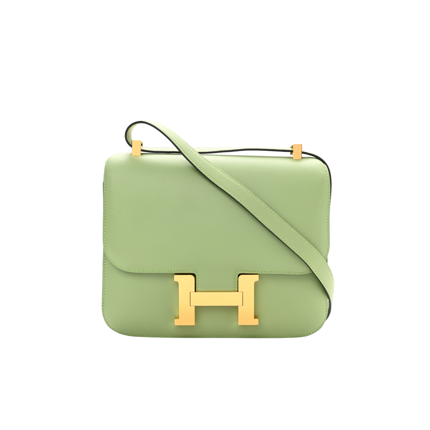 Hermes Constance 24 Vert Criquet Evercolor Leather