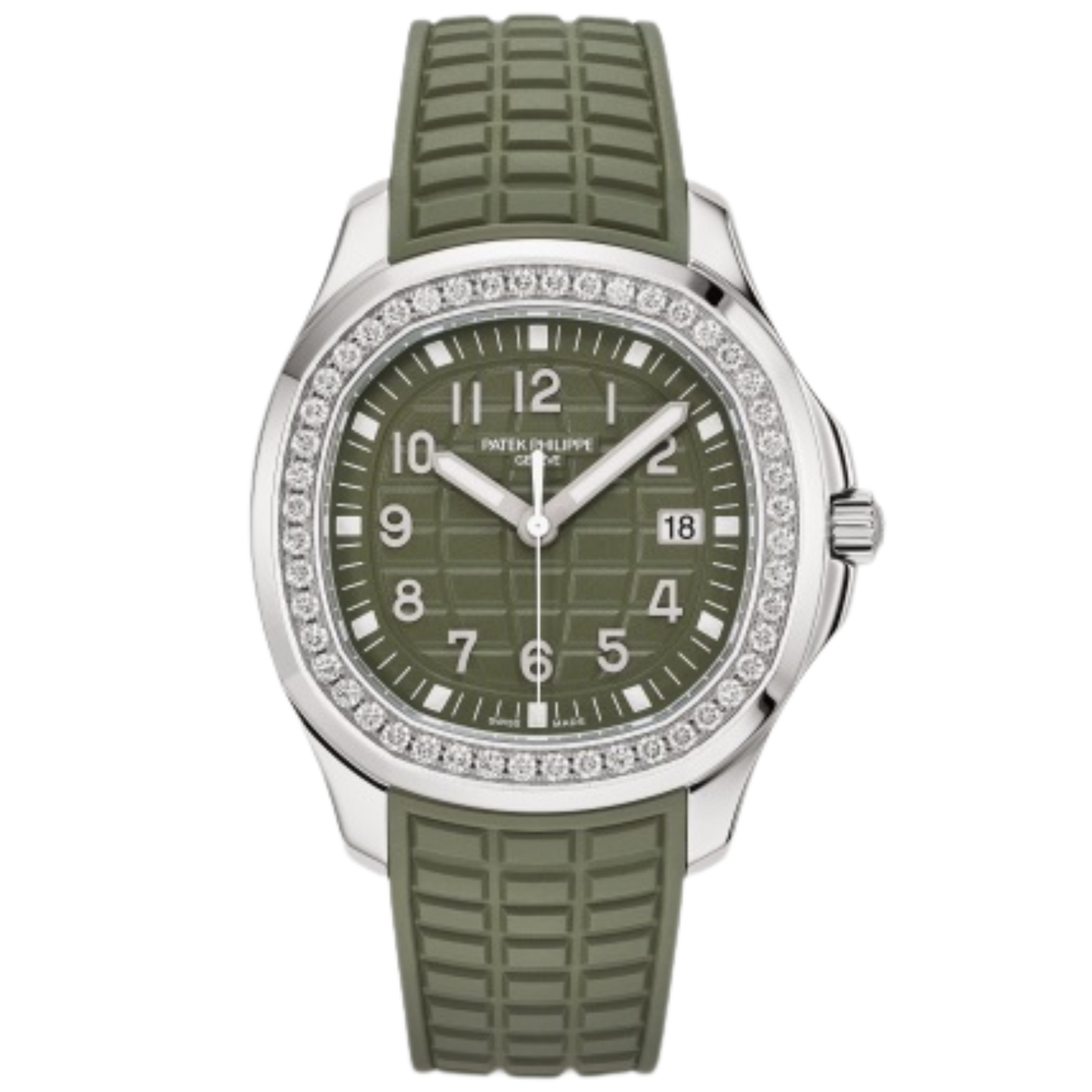 Patek Philippe Aquanaut Ref.5267/200A-011 Green Dial Diamond Bezel Stainless Steel