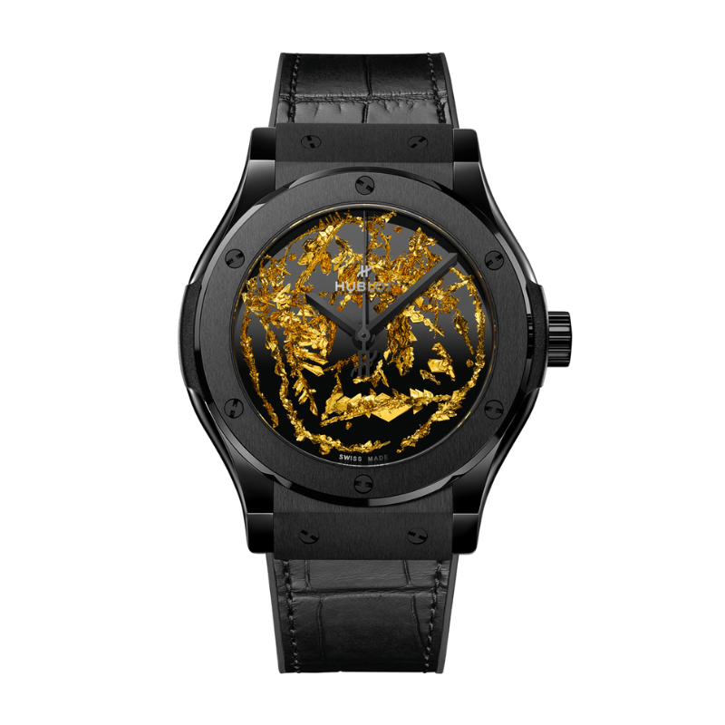 CLASSIC FUSION 3-HANDS 42MM GOLD CRYSTAL CERAMIC