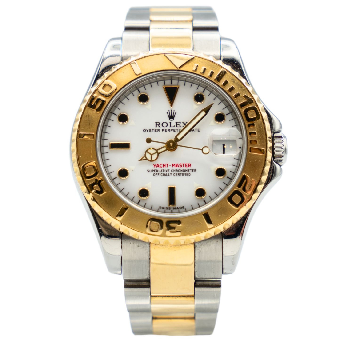 Rolex Yacht Master Ref. 168623 33MM Two Tone White Dial
