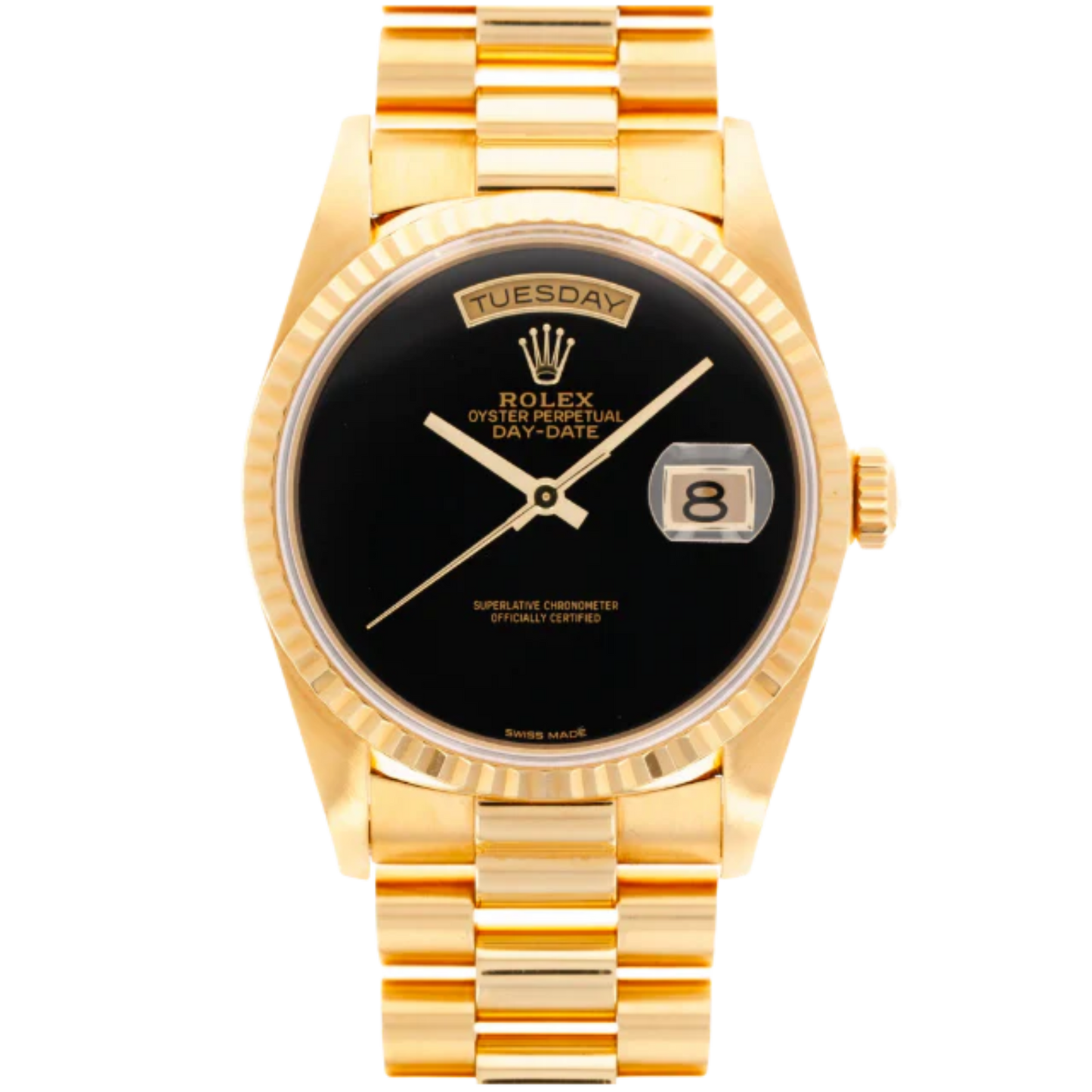 Rolex Day-Date Yellow Gold, Onyx Dial