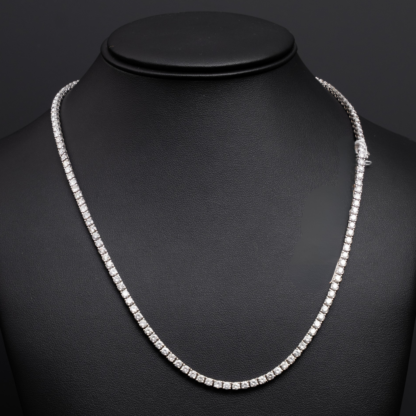 Tennis Chain - WG - 145 Pcs - 14KT WG - 15.95 CTW- 20 Inches - 10 PTRS ( 25.5 Grams )