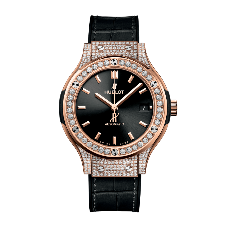 CLASSIC FUSION 3-HANDS 38MM KING GOLD PAVÉ
