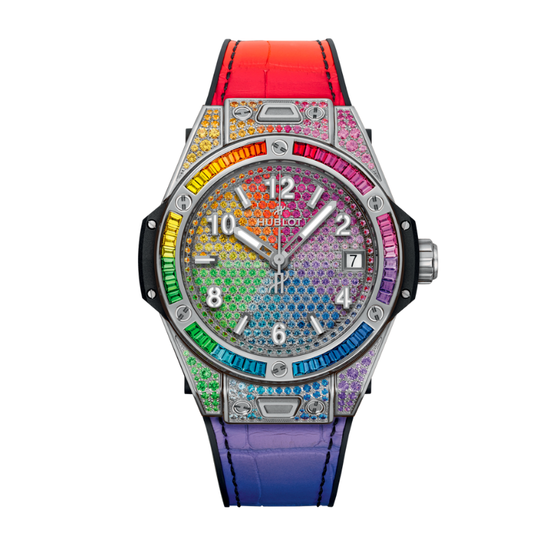 Big Bang 39mm ONE CLICK STEEL RAINBOW
