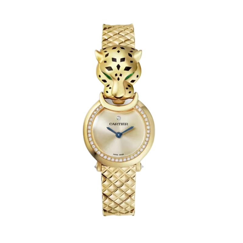 LA PANTHERE DE CARTIER 24 MM YELLOW GOLD WITH GOLD DIAL