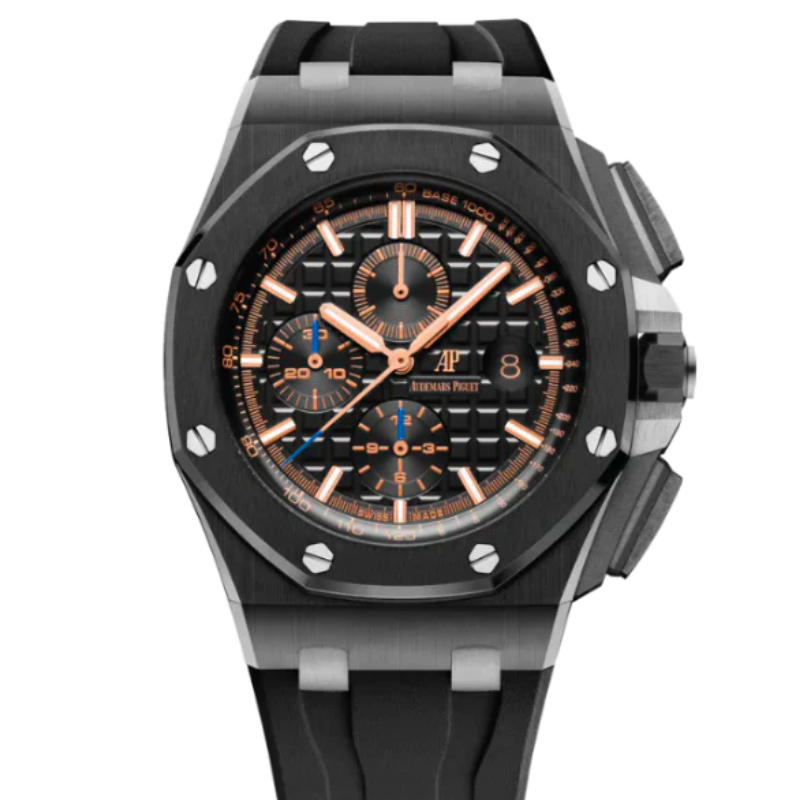Audemars Piguet Royal Oak Offshore 44MM Black Ceramic Blue Accent Di TPT Timepiece Trading