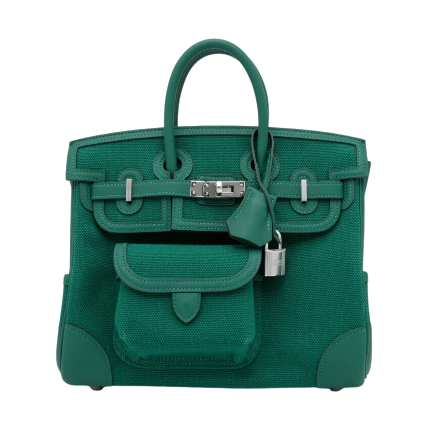 Hermes Birkin Cargo Canvas and Leather Vert Verone