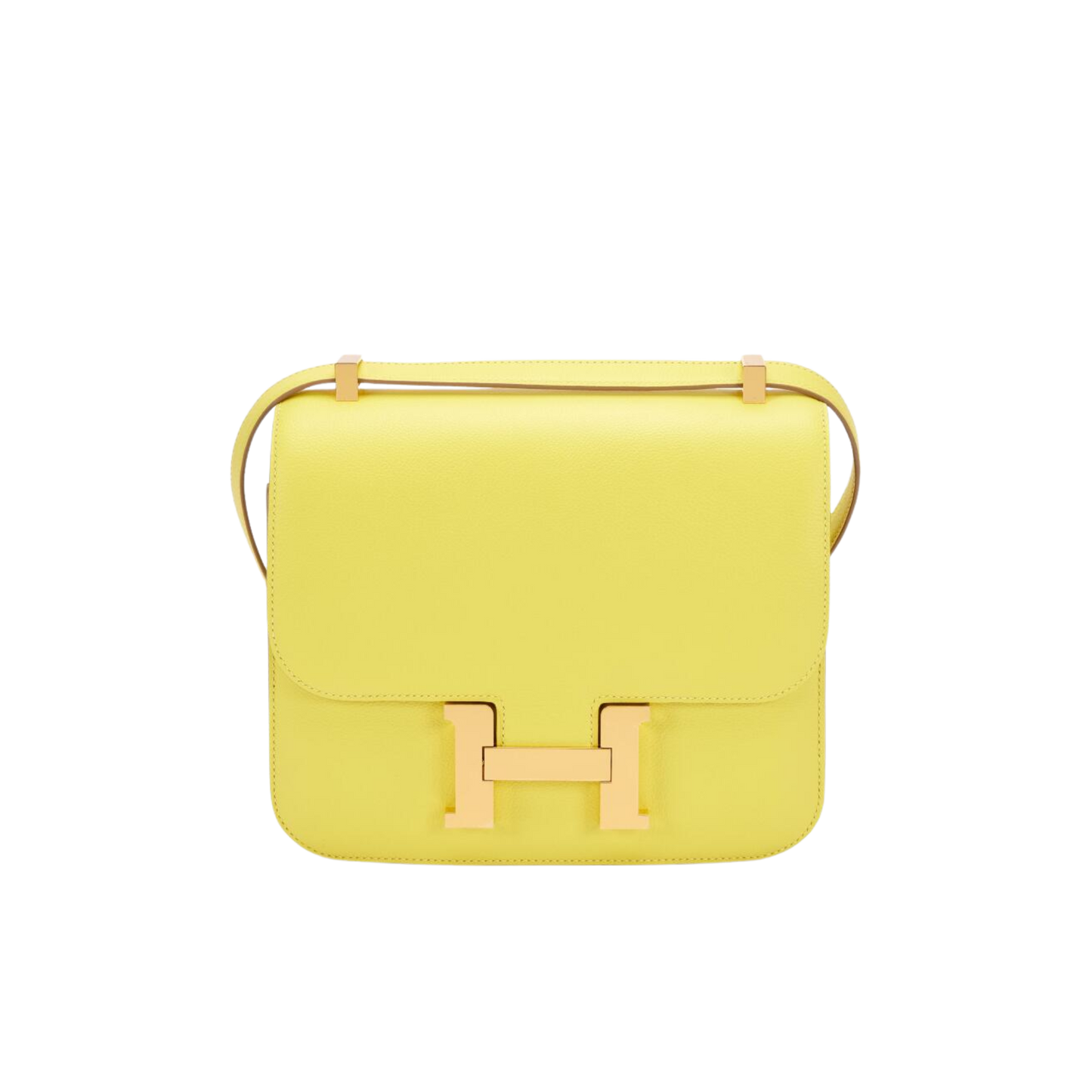 Hermes Constance 24 Lime Evercolor Leather