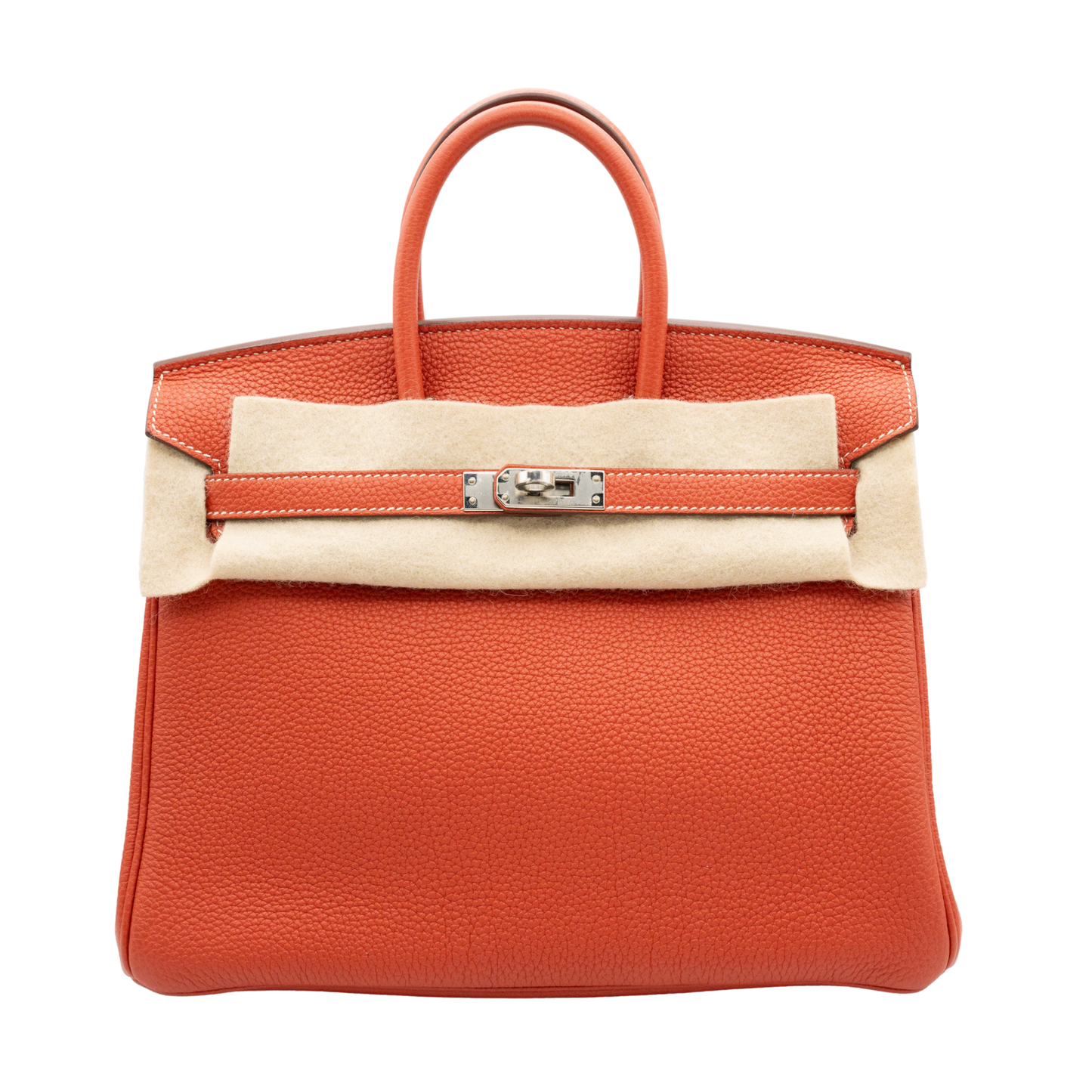 Hermes Birkin 25 9M Sanguine Togo Palladaium Hardware Z Stamp