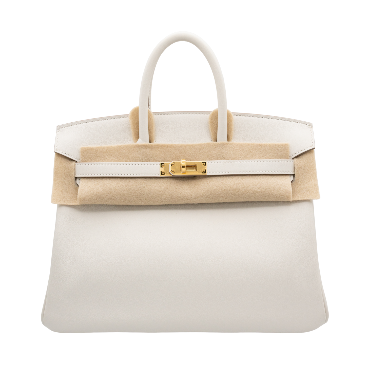 Hermes Birkin 25 Mushroom Swift GHW B Stamp