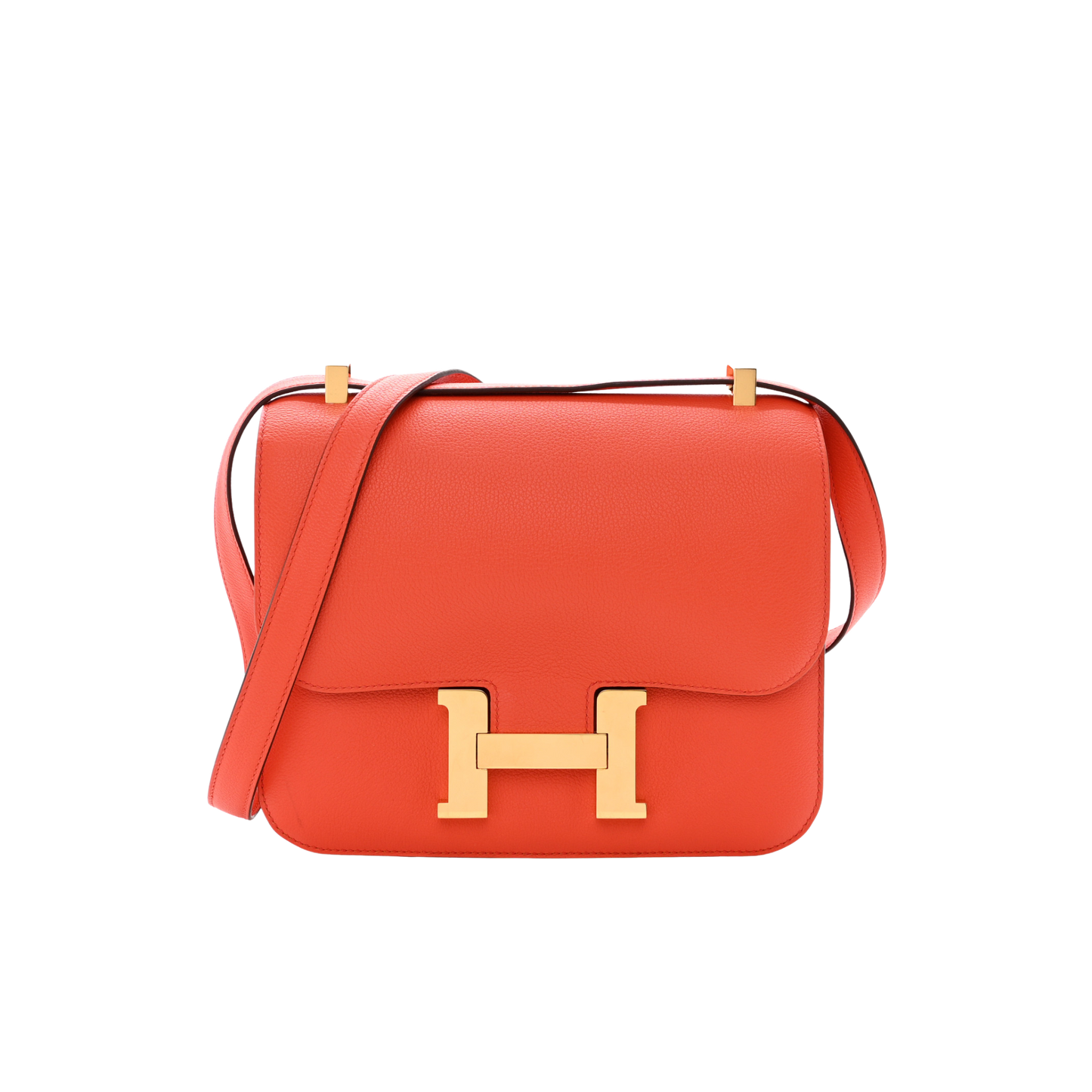 Hermes Constance 24 Orange Poppy Evercolor Leather