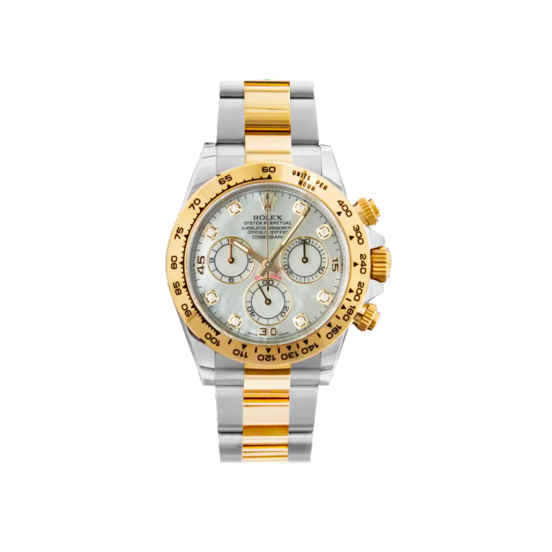 Rolex daytona mother of pearl diamond dial hot sale