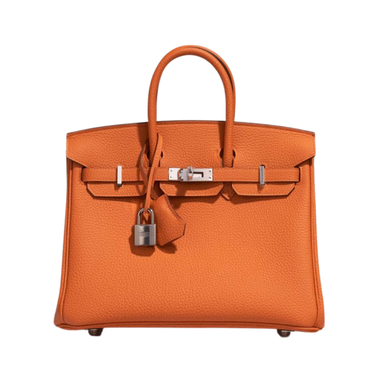 Hermes Birkin 25 Orange H Togo Leather