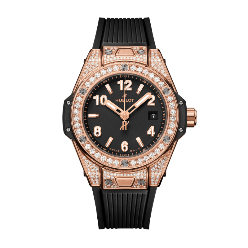 Big Bang 33mm ONE CLICK KING GOLD PAVÉ