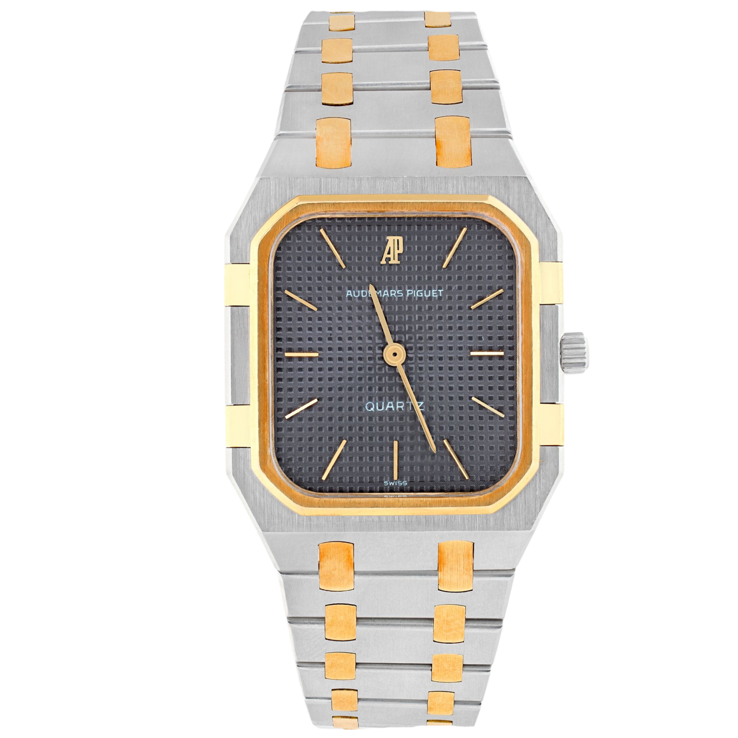 Audemars Piguet Royal Oak Square Jumbo Ref. 6005SA 32MM Two Tone Herren Quartz Grey Dial