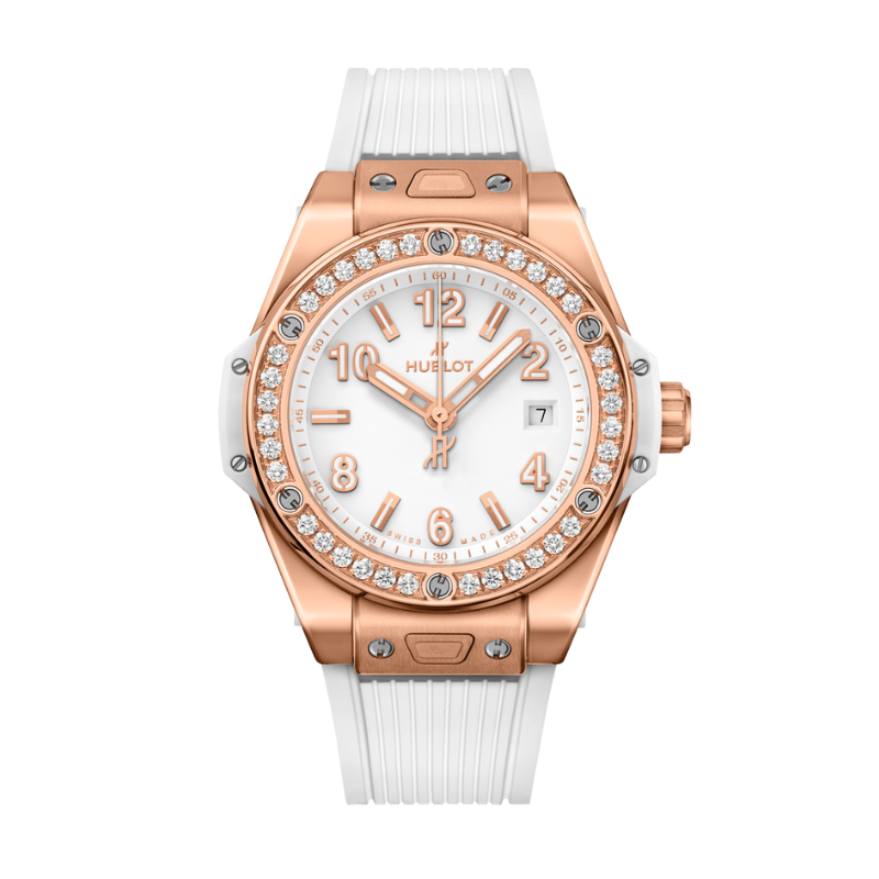 Big Bang 33mm ONE CLICK KING GOLD WHITE DIAMONDS