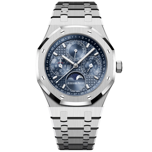 Audemars Piguet Royal Oak Ref. 26674ST.00.1320ST.01 41MM Stainless Steel "150TH ANNIVERSARY" Blue Dial Perpetual