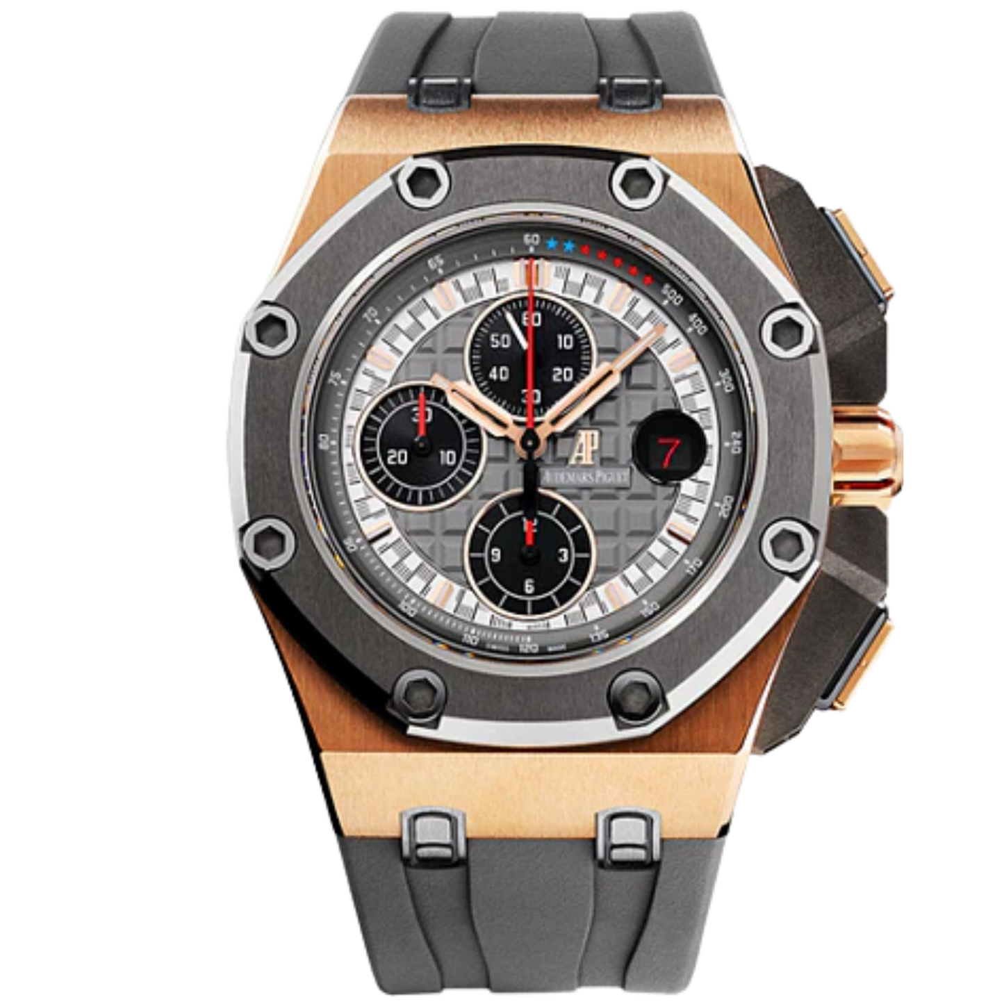 Audemars Piguet Royal Oak Offshore Ref. 26568OM.OO.A004CA.01 Michael Schumacher Rose Gold Grey Dial
