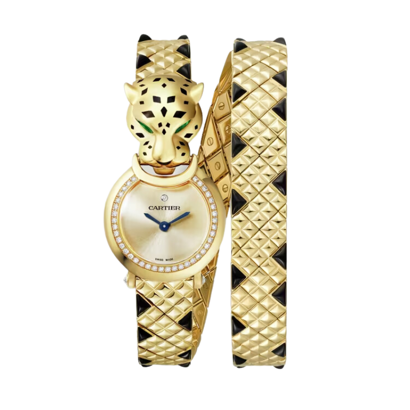 LA PANTHERE DE CARTIER 24 MM YELLOW GOLD WITH GOLD DIAL