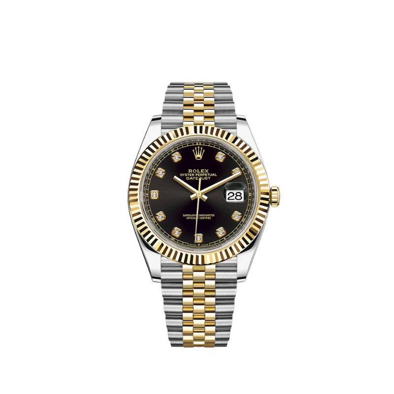 Datejust 41 41MM Black Diamond Dial on Jubilee