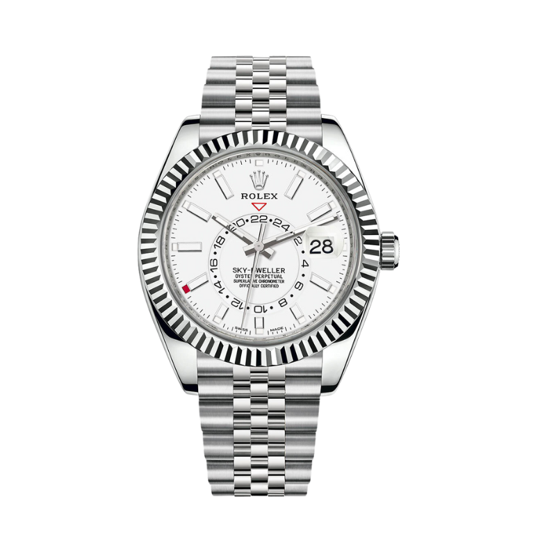 Rolex Sky-Dweller Stainless Steel White Dial on Jubilee 2023