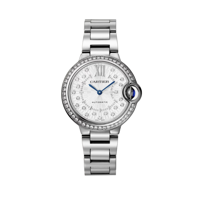 BALLON BLEU DE CARTIER 33 MM STAINLESS STEEL WITH SILVER DIAL