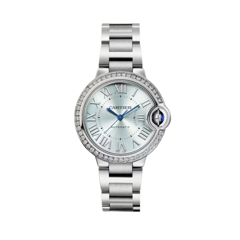 BALLON BLEU DE CARTIER 33 MM STAINLESS STEEL WITH BLUE SILVER DIAL
