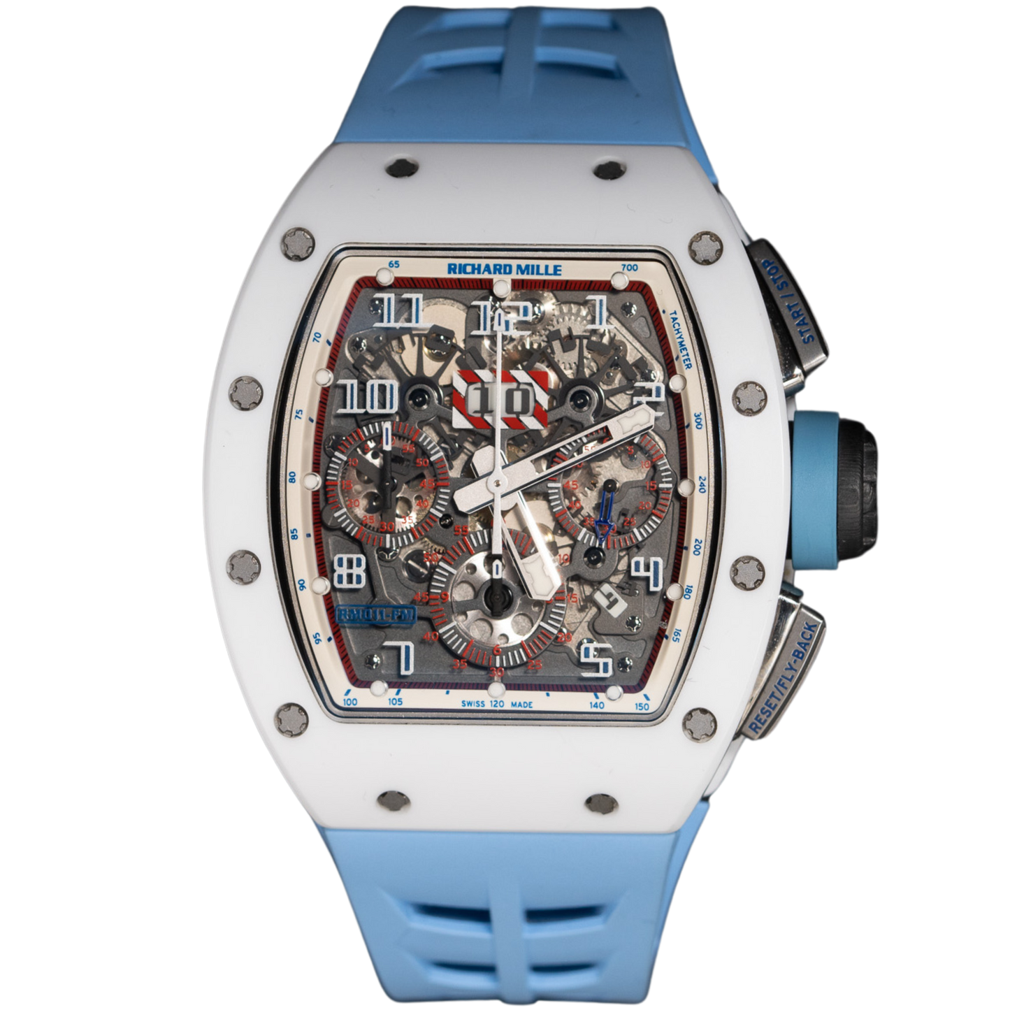 Richard Mille RM011 "Asia Edition" White Ceramic x Black NTPT Sides
