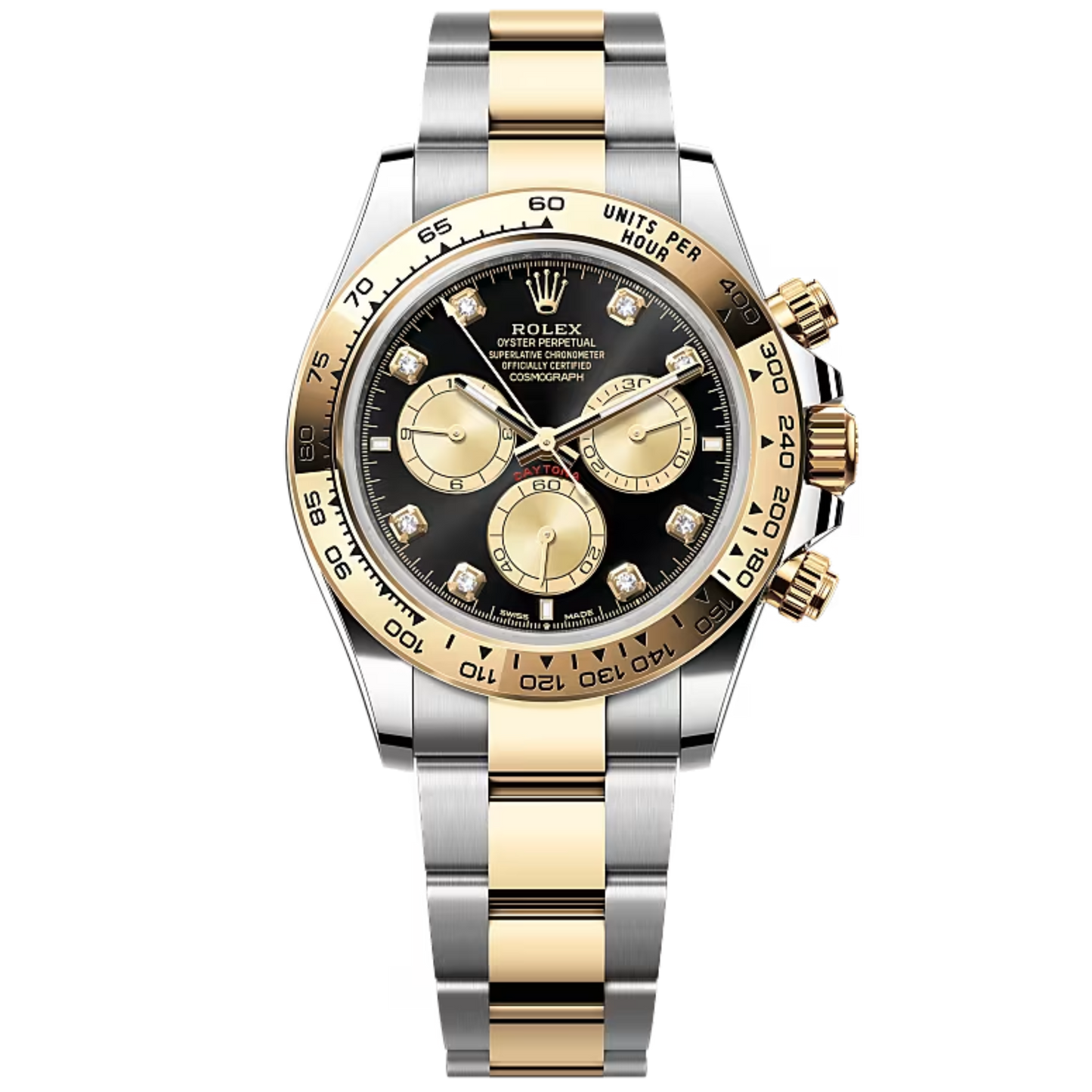 Rolex Cosmograph Daytona Ref. 126503 Two Tone Oystersteel Black Dial Gold Subdials