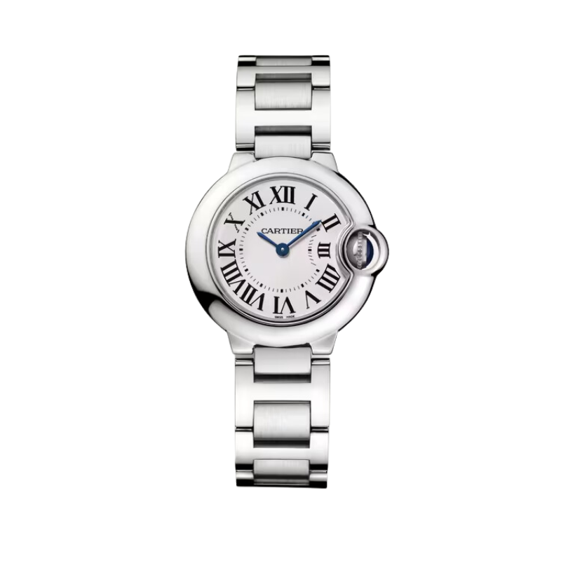 BALLON BLEU DE CARTIER 28 MM STAINLESS STEEL WITH SILVER OPALINE DIAL
