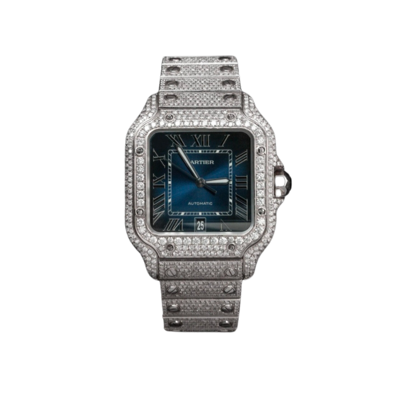 Santos WSSA0013 Bustdown Blue Dial