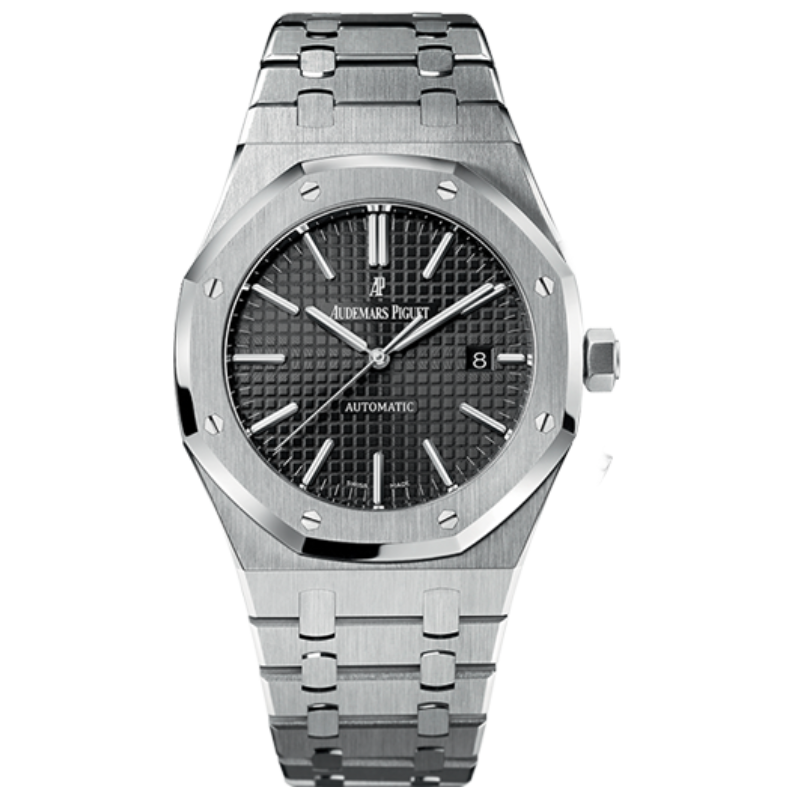 15400ST.OO.1220ST.01 41MM Stainless Steel Royal Oak Black Dial