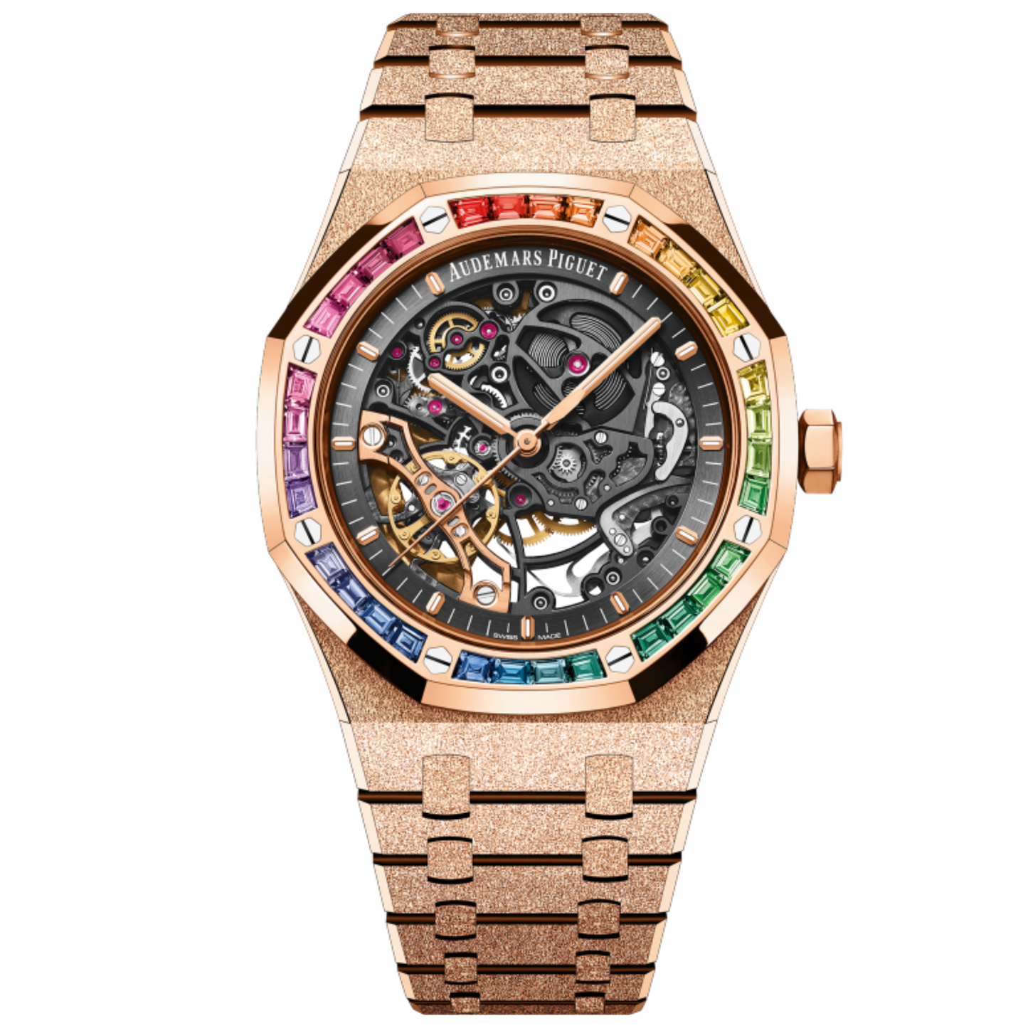 Audemars Piguet Royal Oak Ref. 15412OR.YG.1224OR.01 Rose Gold 41mm Rainbow
