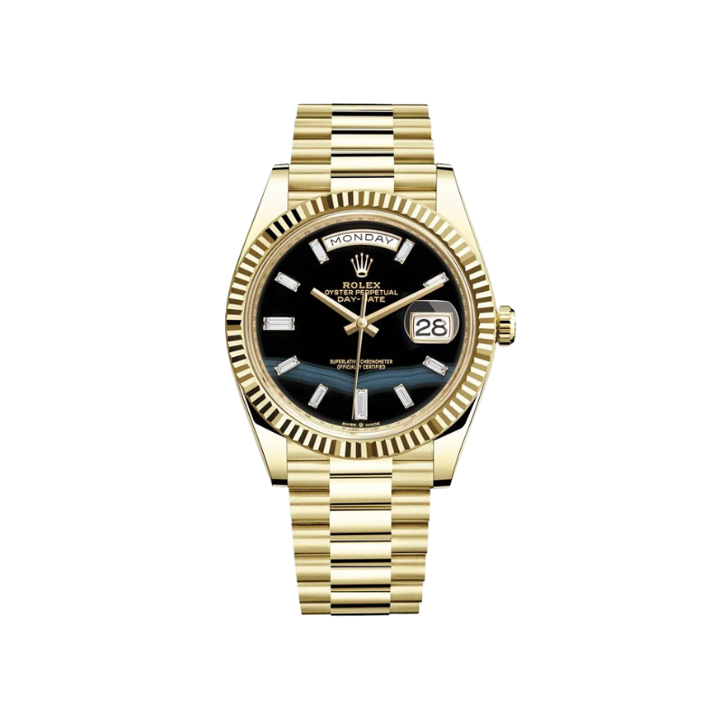 223238A Yellow Gold Onyx Dial 40mm Day Date 2023 Brand New Complete with Box and Papers