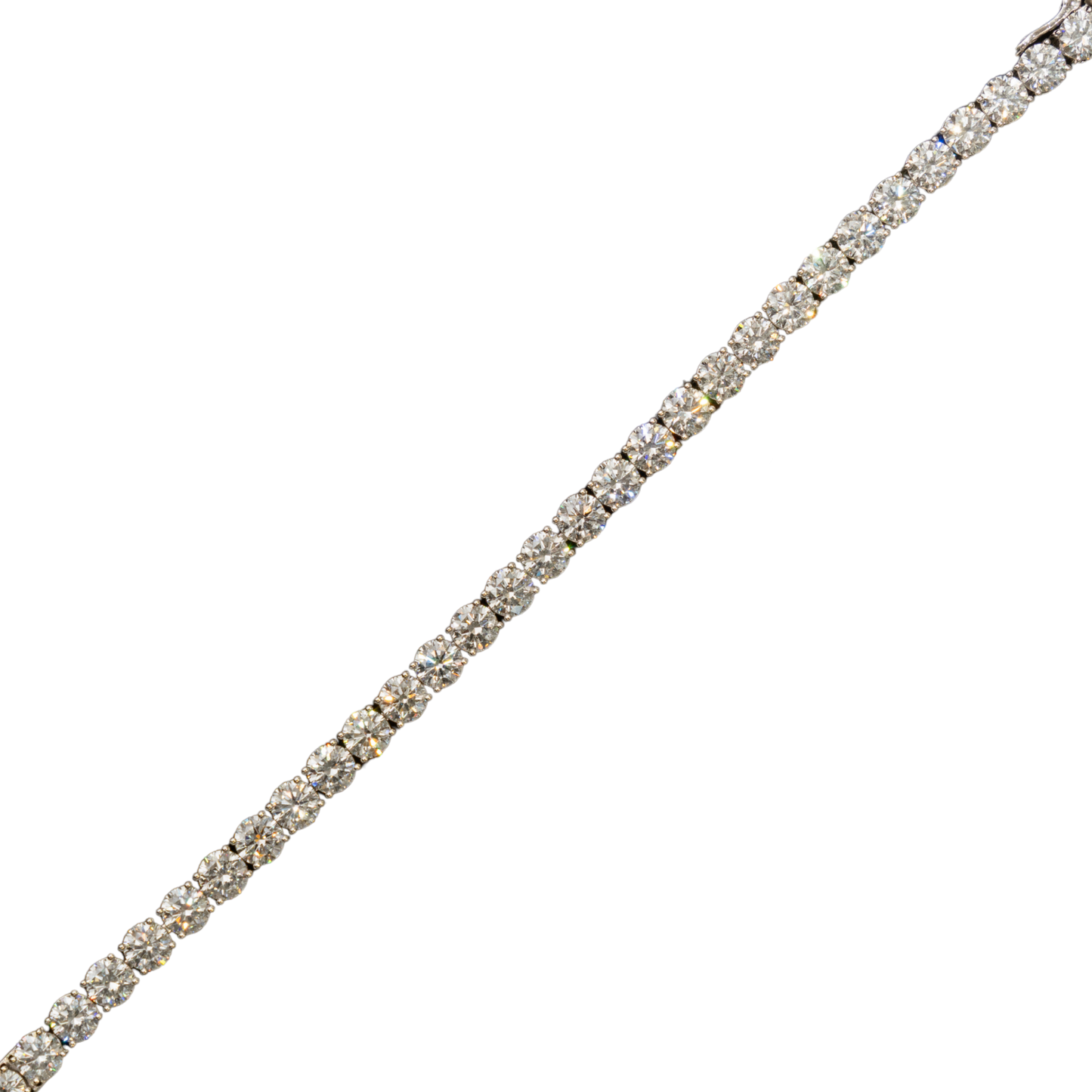 10k White Gold LAB Tennis Bracelet - 100 pointer dias - 28.13 grams - 32.08 cts- (605362B)