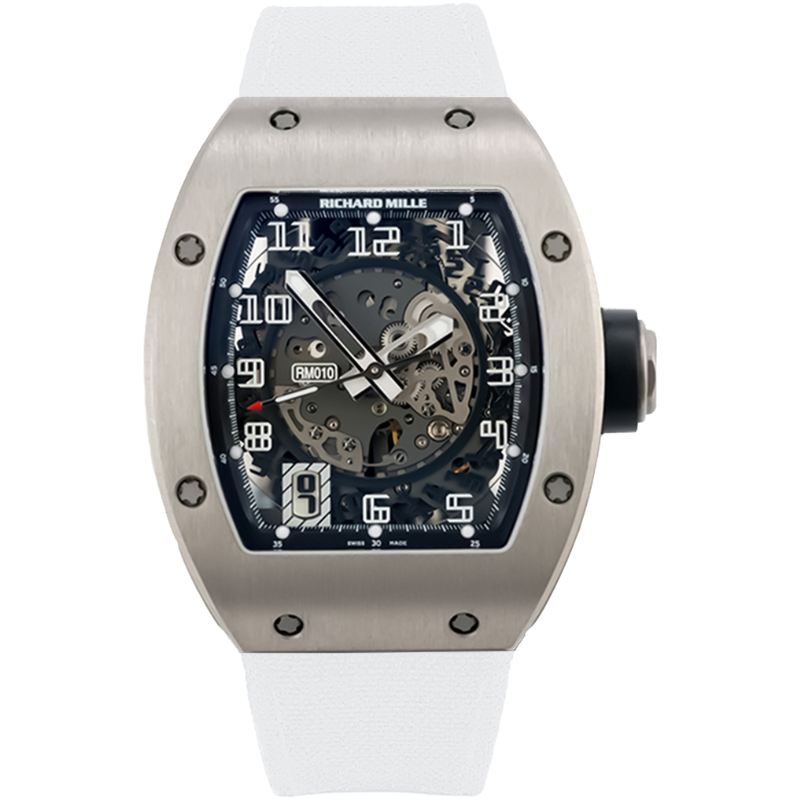 Richard Mille RM 10 White Velcro Strap