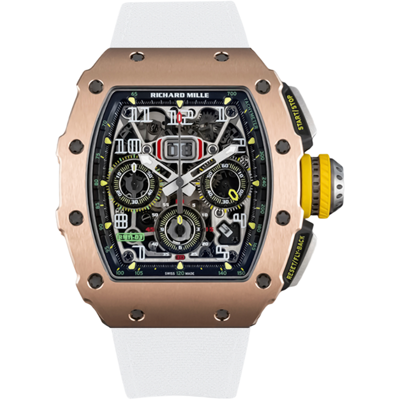 Richard Mille RM 11-03 White Velcro Strap