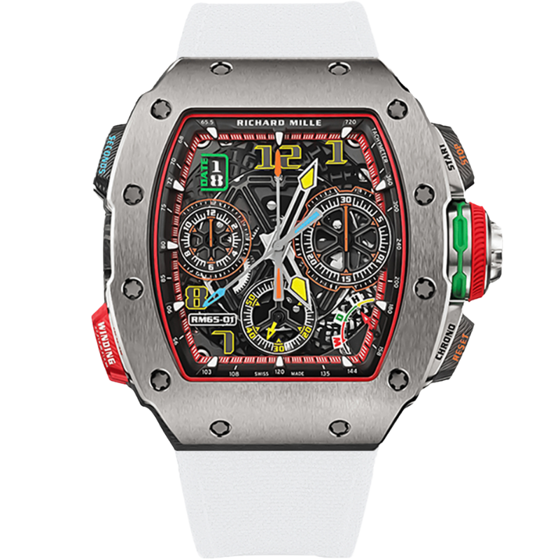 Richard Mille RM 65 White Velcro Strap