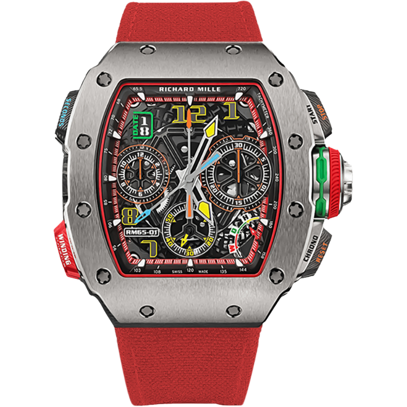 Richard Mille RM 65 Red Velcro Strap