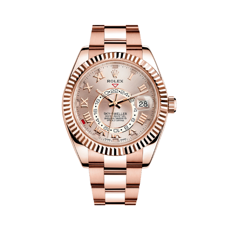 326935 Rose Gold Skydweller Sundust Dial