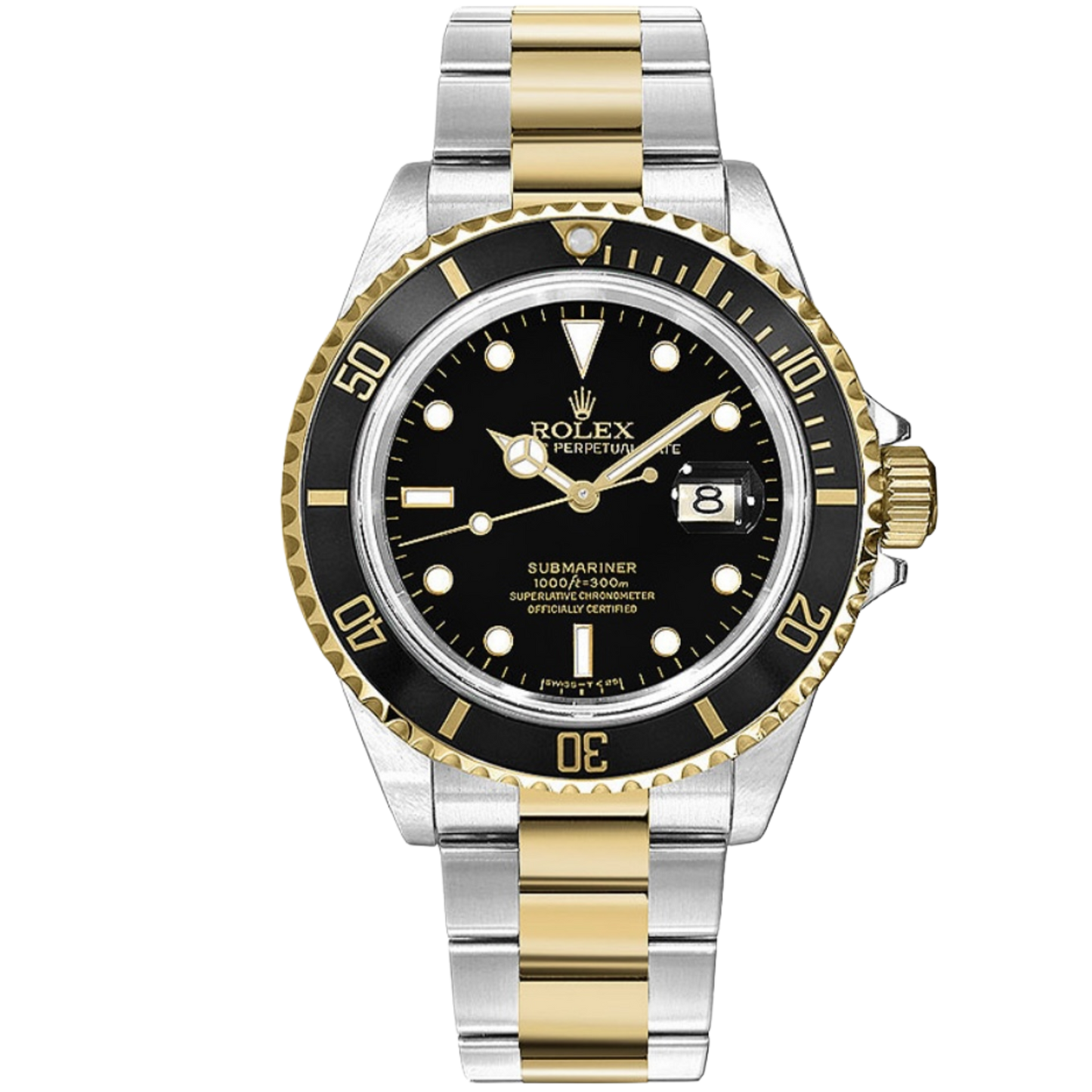 Rolex Ref. 16613 Submariner Two Tone Black Dial