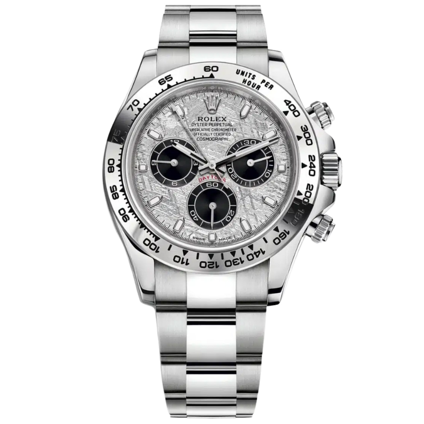 Rolex Daytona 116509 40mm White Gold on Bracelet Meteorite Dial