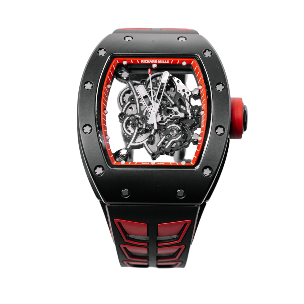 Richard Mille RM055 Black Bubba Watson Red Rehaut Americas Edition Lt TPT Timepiece Trading