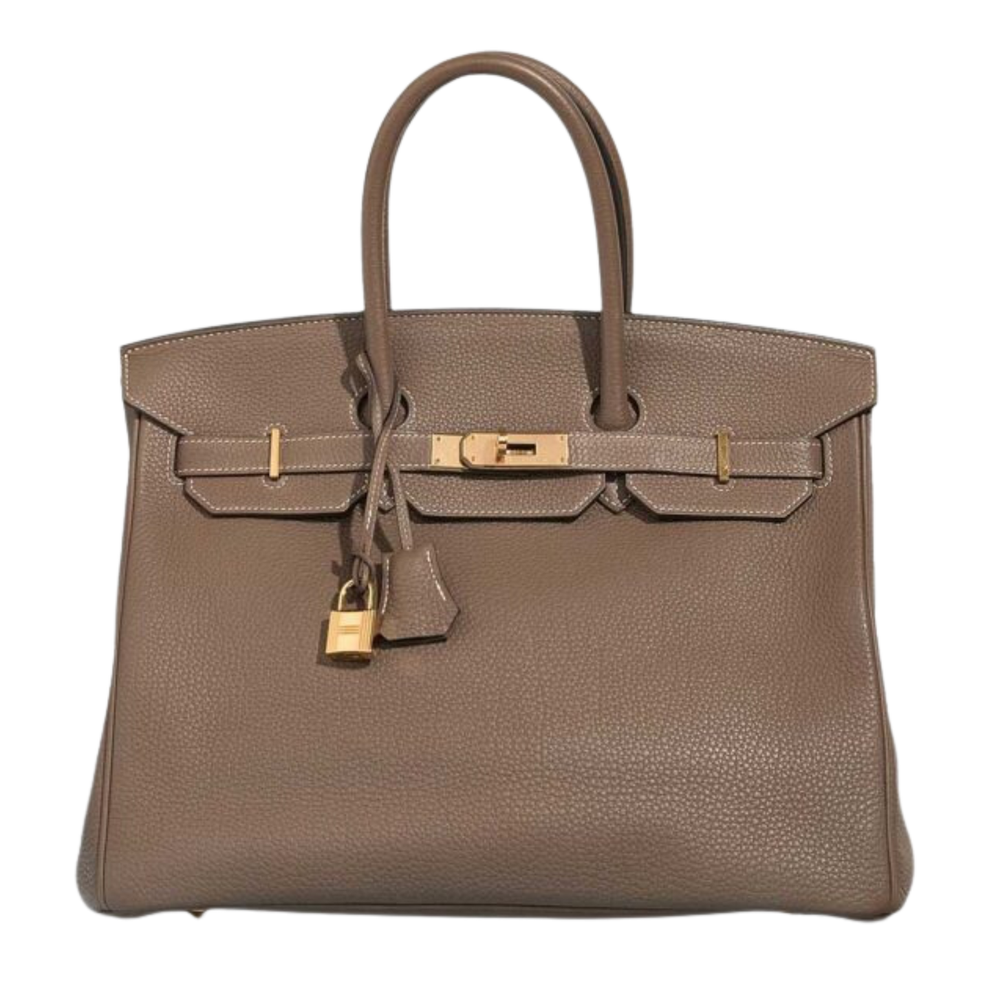 Hermes Birkin 35 Etoupe Clemence Leather