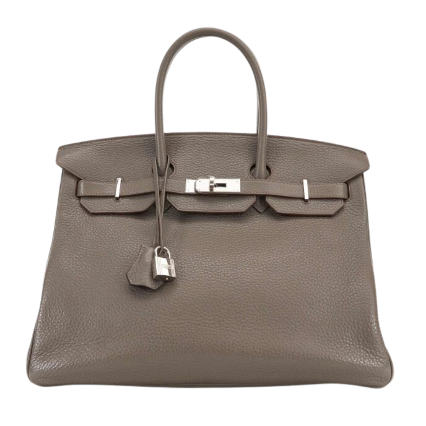 Hermes Birkin 35 Etain Clemence Leather