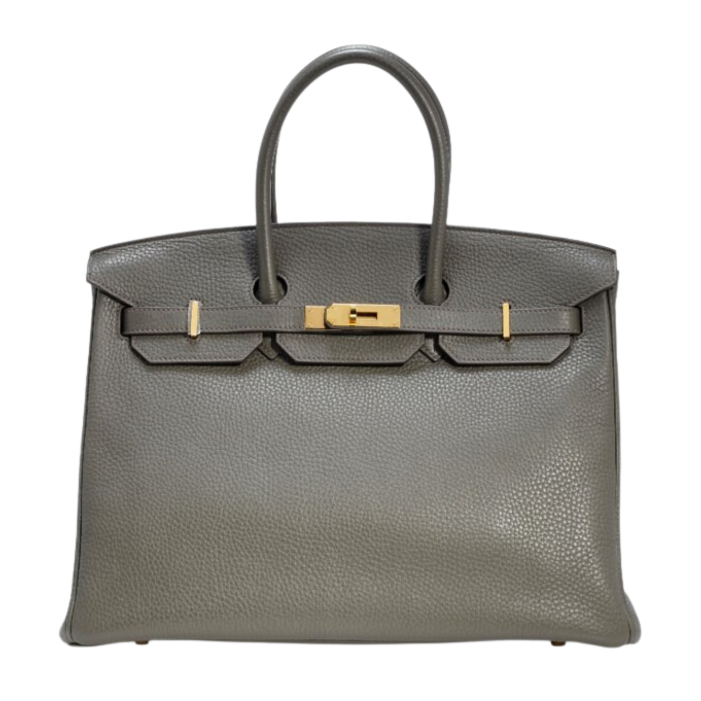 Hermes Birkin 35 Vert de Gris Clemence Leather