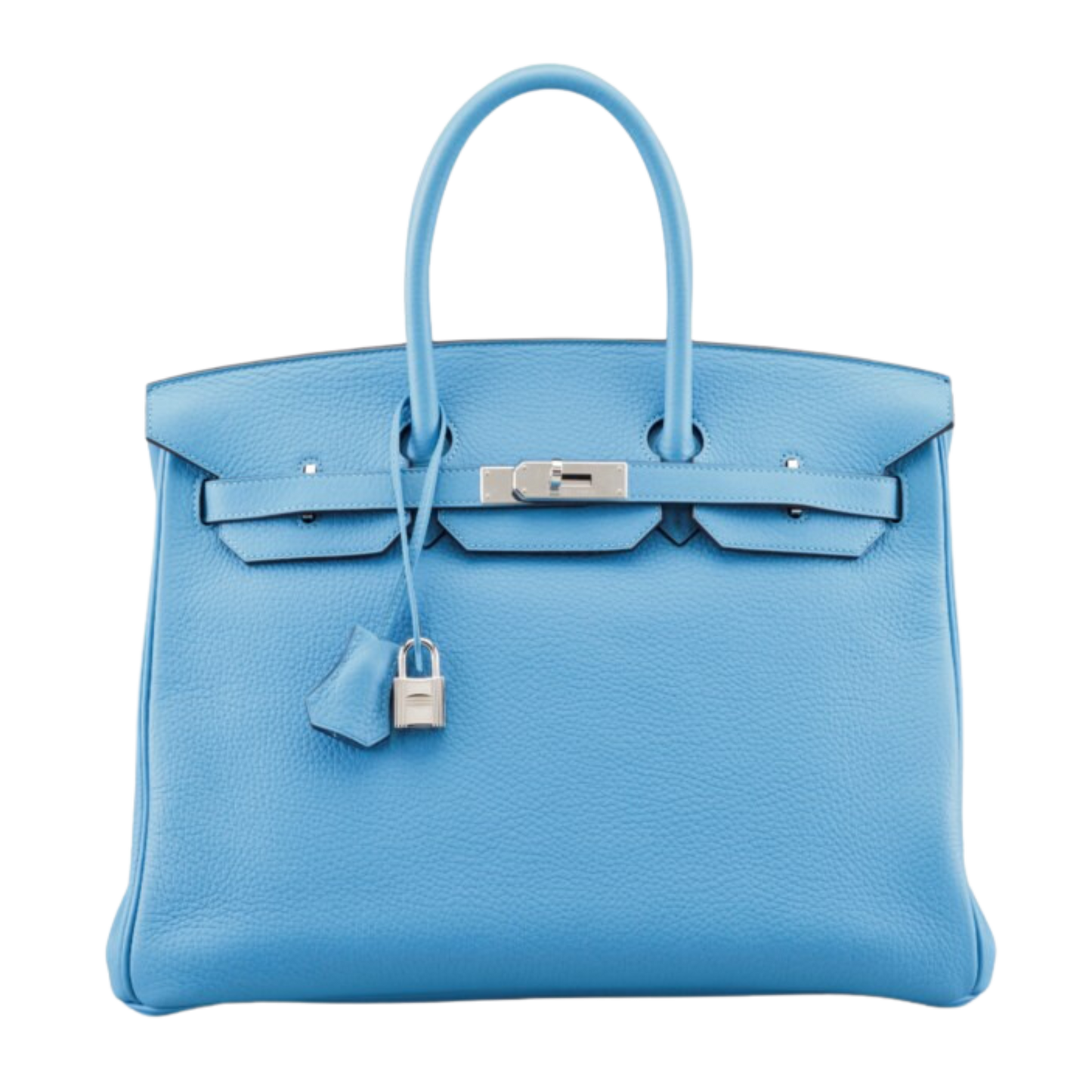 Hermes Birkin 35 Bleu Paradis Clemence Leather
