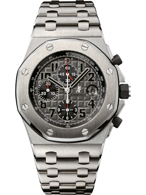 26170TI.OO.1000TI.01 42MM Titanium Royal Oak Offshore on Bracelet Grey Dial (Watch Only)